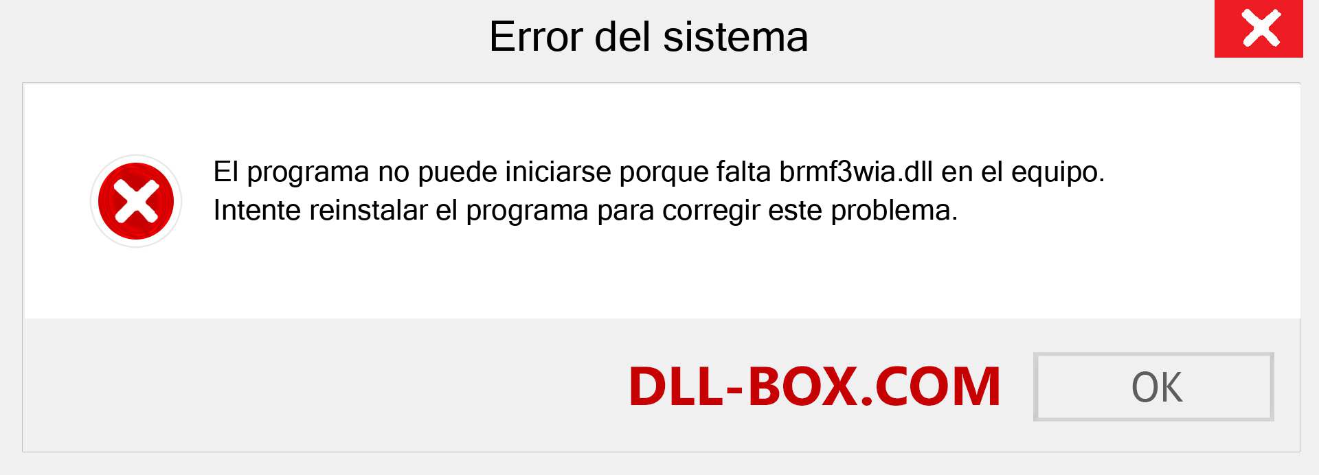 ¿Falta el archivo brmf3wia.dll ?. Descargar para Windows 7, 8, 10 - Corregir brmf3wia dll Missing Error en Windows, fotos, imágenes